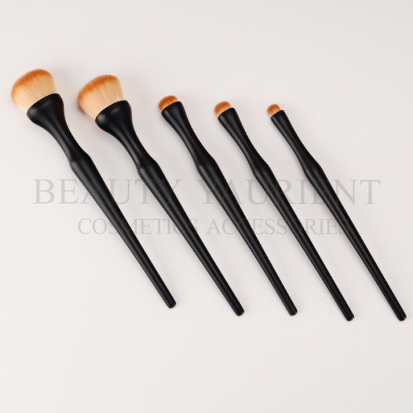 5pcs Boneybeauty Plastic Handle Face Makeup Brush Set Anti Bac Long Lasting