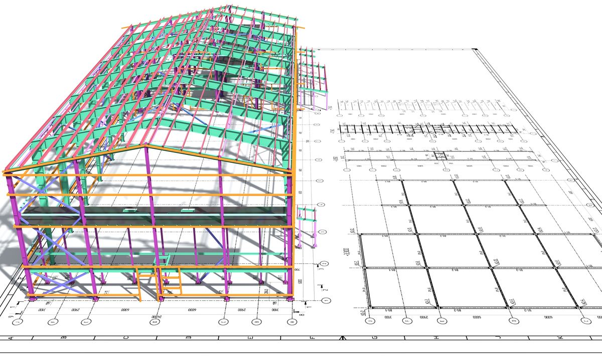 Tekla 3D Modeling Powered Steel Structure Detailing And Refinement Services