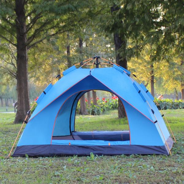 170T Polyester Camping Outdoor Tents 200 X 150 X 125cm Blue Outdoor Picnic Tent 2 Person