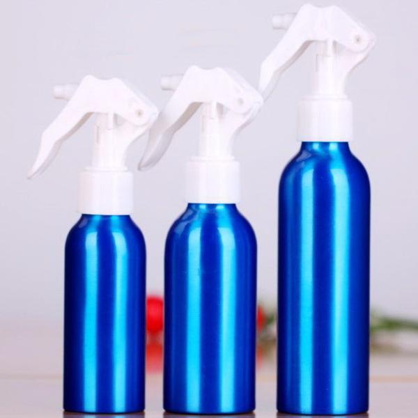 Essential Oil / Lotion Cosmetic Aluminum Bottles  , Reusable Cosmetic Pump Bottles