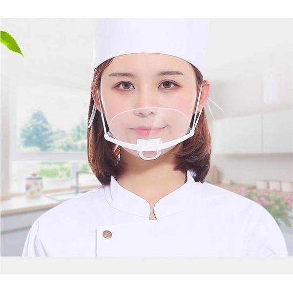 Hotel Beauty Salon Anti Saliva Catering Face Shield 15*9.8cm Transparent