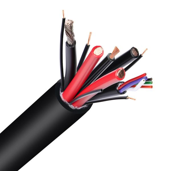 Cable d'extraction de caoutchouc électrique au noyau de cuivre de 25 mm2 pour usine de pêche sous-marine