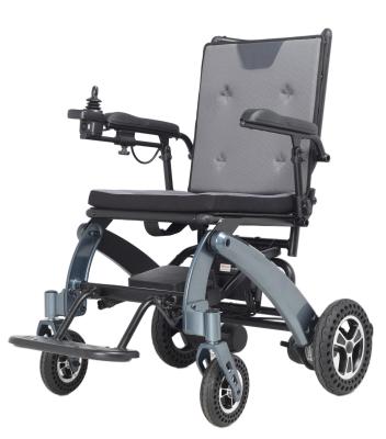 Lightweight Carbon Fiber Electric Wheelchair 120kg Load Capacity Reclining Wheelchair With Anti Explosion Wheels