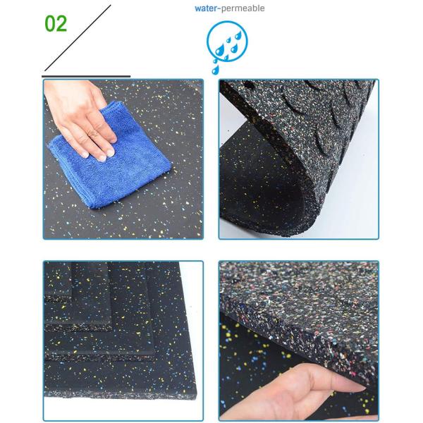 Rubber Outdoor Gym Floor Tile For Indoor Non Toxic Playground Rubber Flooring