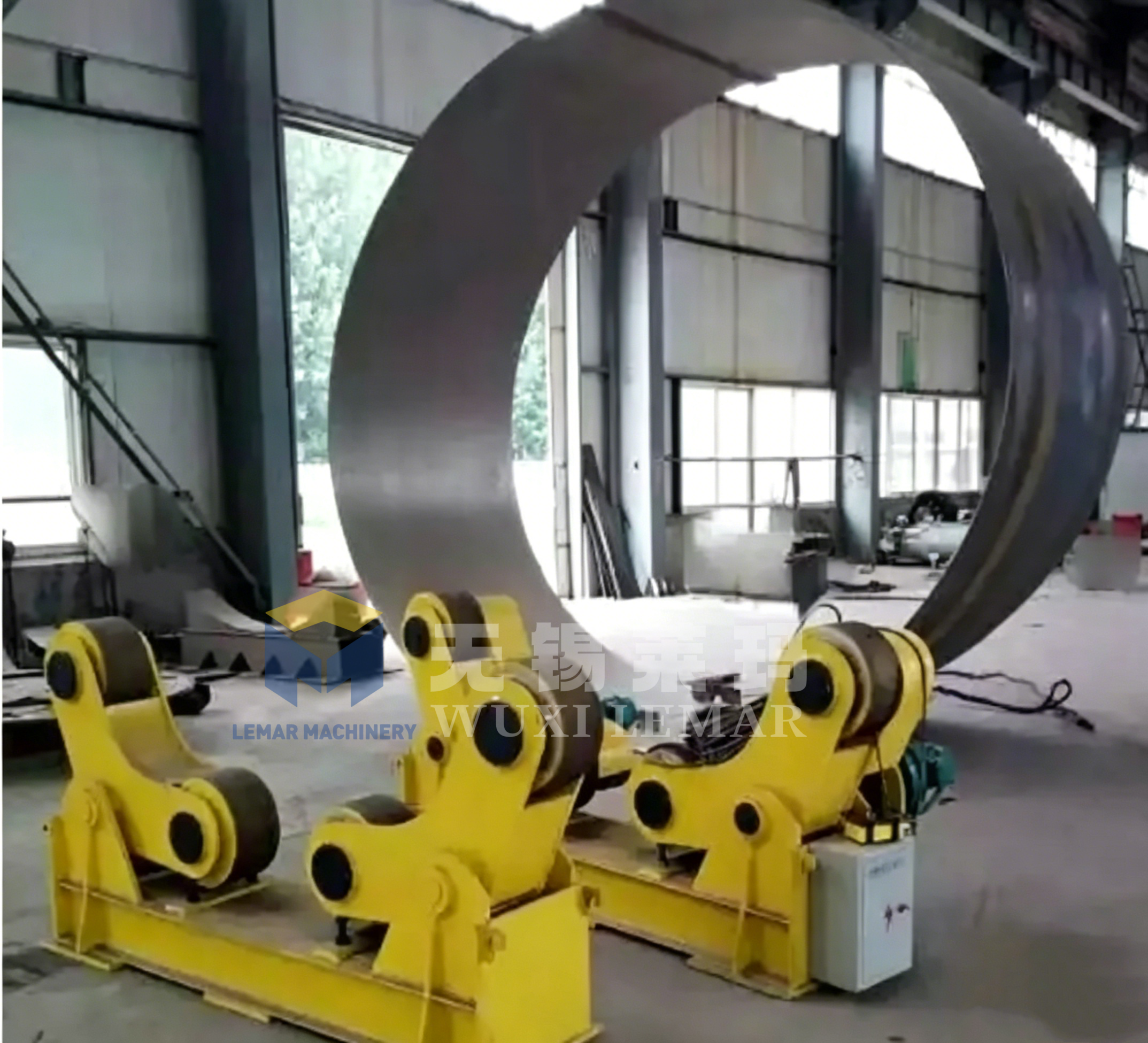 Heavy Duty 40ton Self-aligning Welding Turning Rolls for LNG Cryogenic Tank