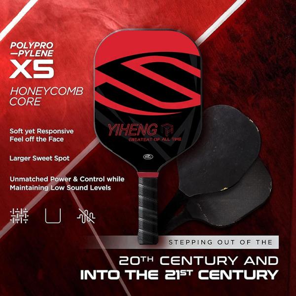 Adults Largest Sweet Spot Pickleball Paddle Set 2 Paddle 4 Ball With 1 Bag