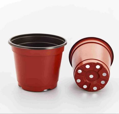 PP Plastic flower POTS 9 cm to 21 cm diameter specifications Double color flower pot