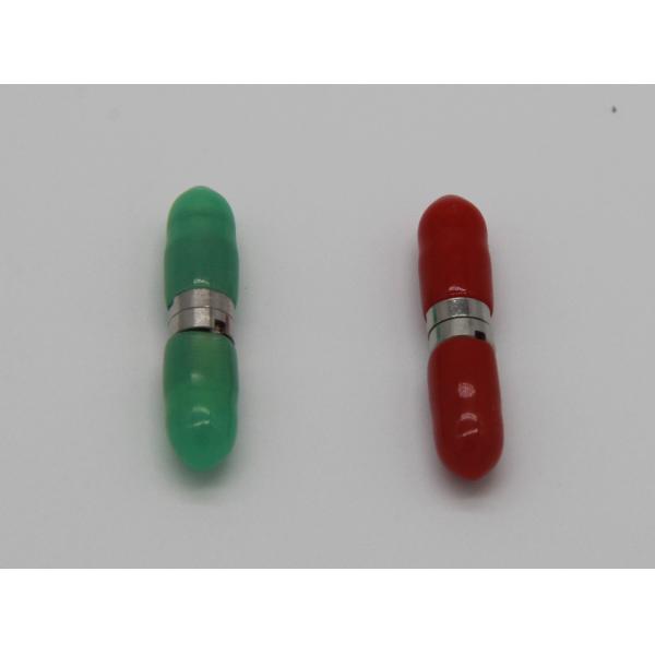 DIN To DIN Simplex Fiber Optic Adapters Singlemode Multimode Metal Body 0.2dB