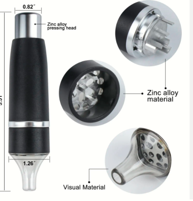 Portable Manual Press Pen Grinder aluminum alloy tobacco grinder detachable and cleanable one-hand tobacco grinder