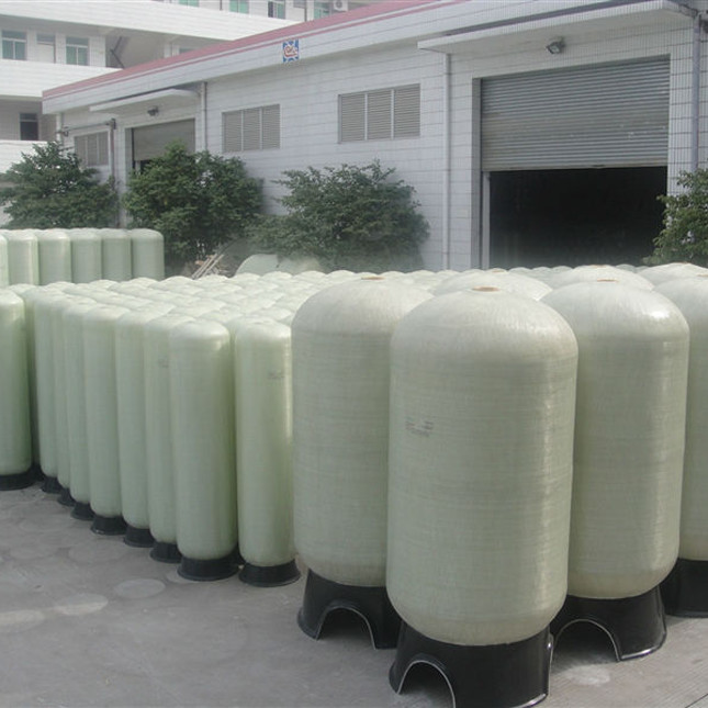 Fiberglass Frp Water Storage Tank Water Softener 50kg Weight Above Ground Installation