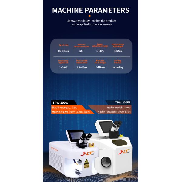 Portable Desktop Silver Gold YAG Pulse 200W Mini CCD Jewelry Welding Fiber Laser Welder Machine