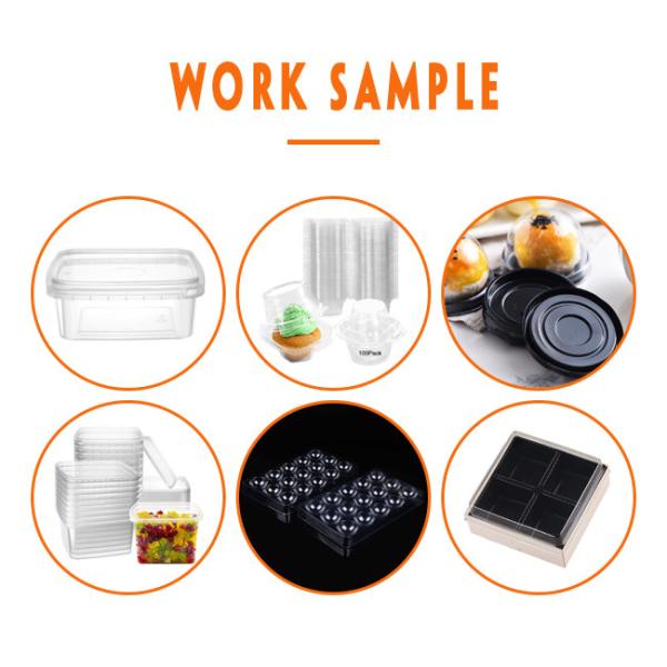 Restaurant 120KW Pet Making Machine 0.15mm Square Plastic Box Lid