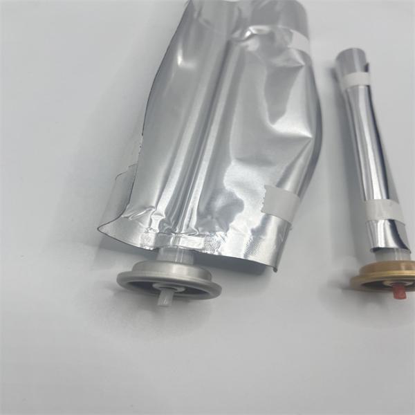 Capacité personnalisée Sac de soupape en argent Aérosol pour emballage de cylindres sous pression