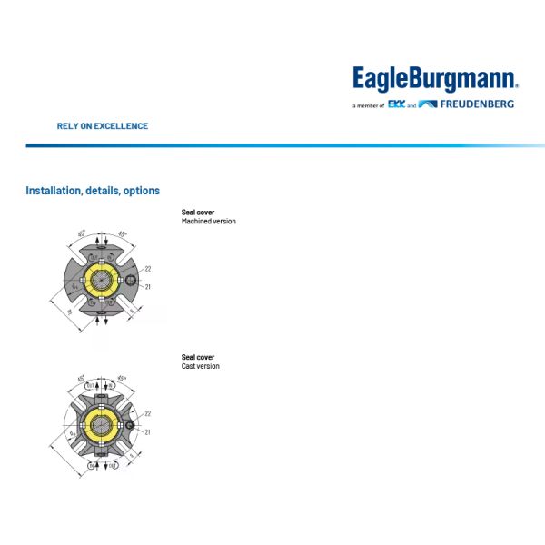 ECartex EagleBurgmann Mechanical Seal ANSI CARTEX DN Face Mechanical Seal