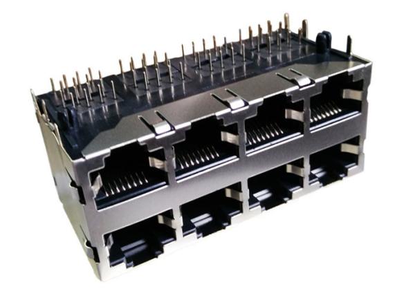 LPJE328CNL 2x4 Port Side Entry PCB Jack Filter Connector Module Cross Ref LPJE108XAHNL