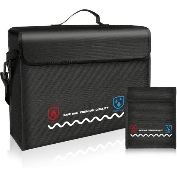 Silicone Coated Lipo Safe Bag Fireproof Waterproof Practical For Money