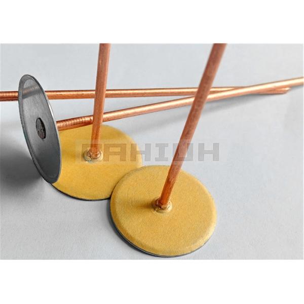 pinos de aço galvanizados 3.4mm da isolação da soldadura de parafuso prisioneiro com cabeça do copo