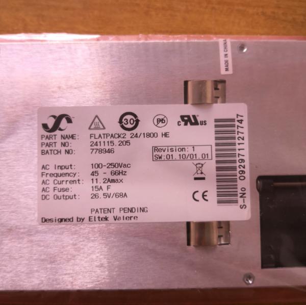Eltek Module 5G Network Equipment Flatpack2 24V HE Rectifier Doc 241115.205.DS3 – V8