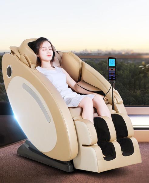 Calves Heating  Relax Massage Chairs 11cm 4d L Track Massage Chair Space Capsule