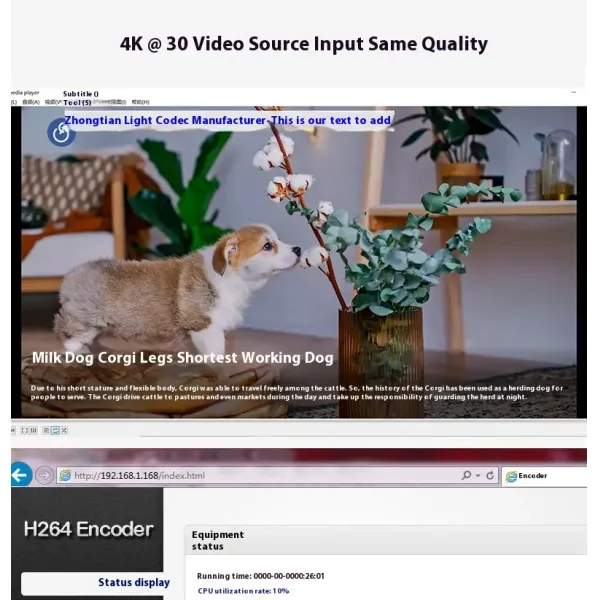 4K HDMI Ultra HD Live Video Encoder For High Definition Live Streaming