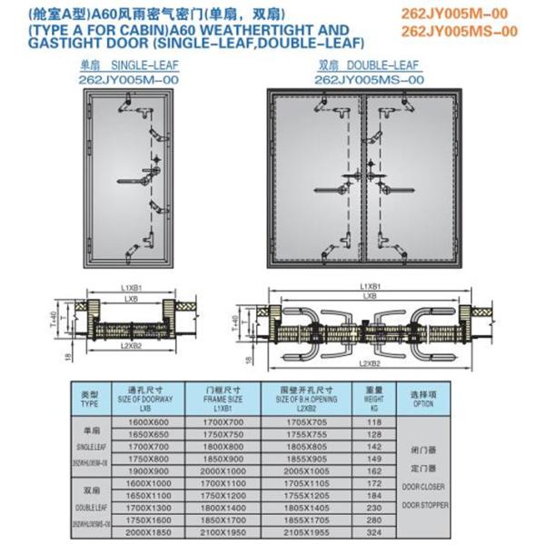 H120 Marine Watertight Door