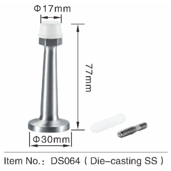 Type magnétique commercial de phare monté par porte d'acier inoxydable d'arrêt de porte