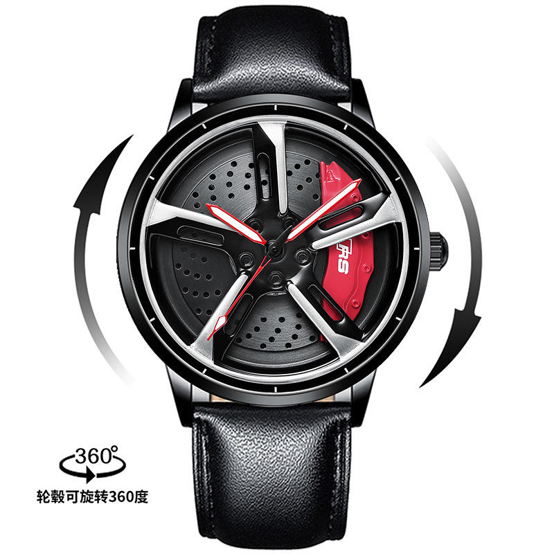 Men's Quartz Watch–Skeletonized 3D Hydraulic Movement
