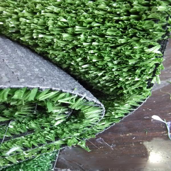 Natural Looking Rubber Artificial Grass Turf 10mm Pile Tpe Rubber Granule