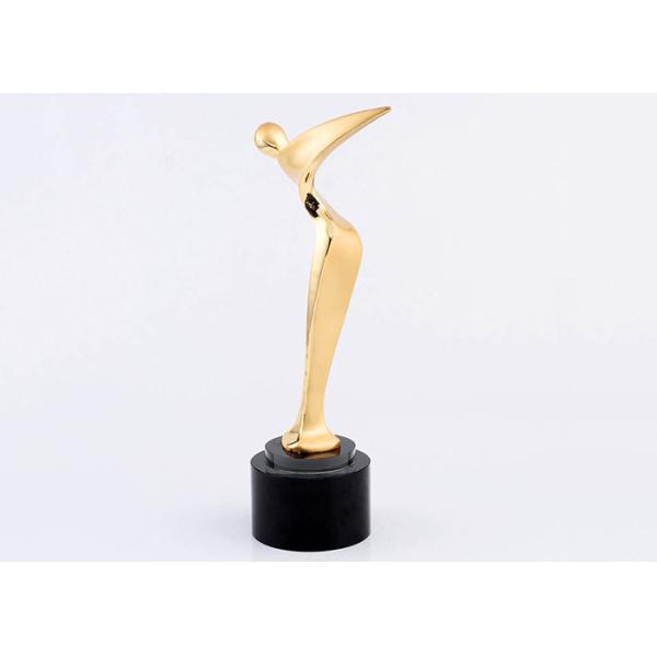Rose Gold Plated Golf Trophy Awards , Longest Driver PGA Golf Trophies