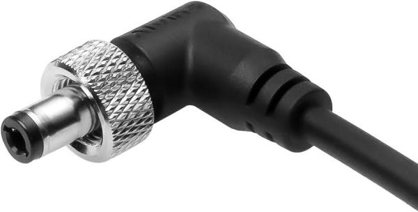 Alvin's Cables Atomos Ninja V D-tap Cable d'alimentation, 1,6-4 pieds Smart Dtap pour verrouiller le DC 2.1 câble enroulé à angle droit pour l'assistance vidéo Blackmagic, pour Hollyland Mars 400S, Ultra Soft