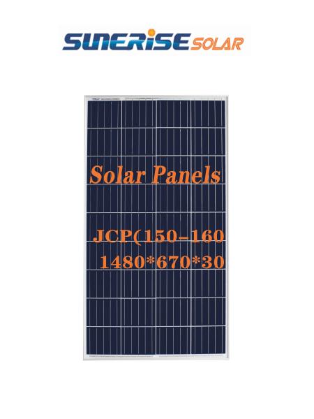 UV Resistant 92% 9KG JCP160 160W 18V Solar Panel