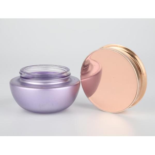 Cosmetic Packaging with Metallic Cap 130ml Skincare Packaging Glass Cosmeitc Bottles