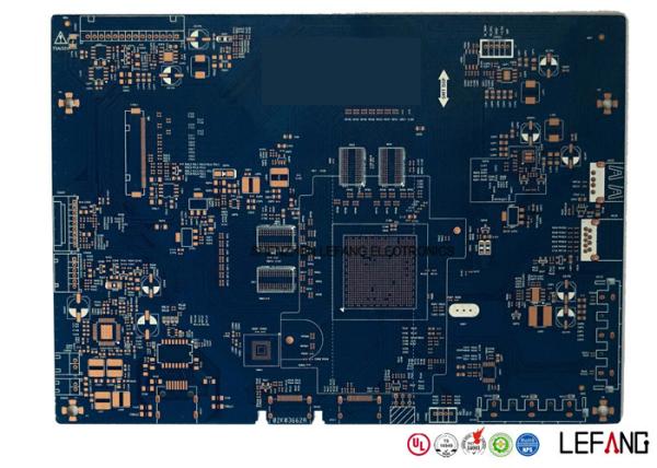2 Layers Medical Equipment PCB Printed Circuit Board With Blue Solder Mask
