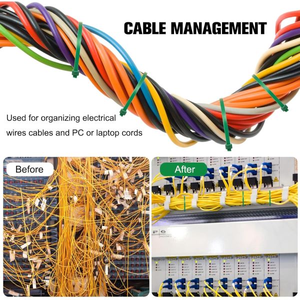 200mm Adjustable Self-Locking Plastic  Nylon Cable Tie Bracket  High-Temperature Nylon Cable Zip Ties