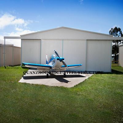 Light Prefab Steel Structure Building , Large Space Steel Building Aircraft Hangar