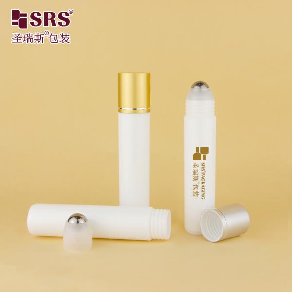 RPA-35ML Finition blanche mate Injection PP PCR recyclé écologique Ballon en acier à rouleaux Serum de massage Bouteille pour le sérum capillaire