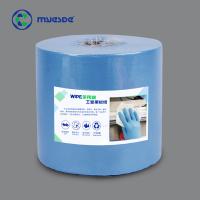 Óleo que absorve baixas limpezas descartáveis do fiapo para limpar o rolo aumentado azul do papel do limpador industrial