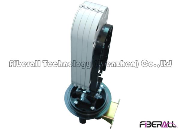 Heat Shrinkable Sealing Fiber Optic Joint Enclosure Vertical With 4 Fiber Tray