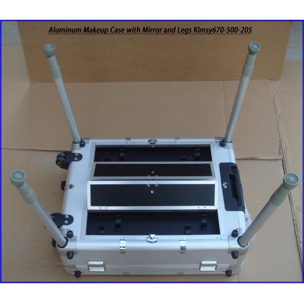 Aluminum Makeup Case with Mirror and Legs KLMSY670-500-205