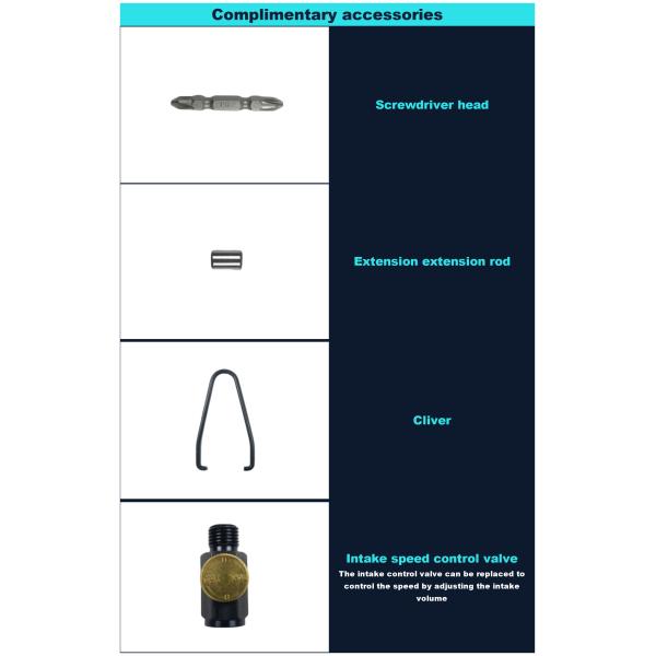 1/4 Inch Hand Press Pneumatic Impact Screwdriver For Professional
