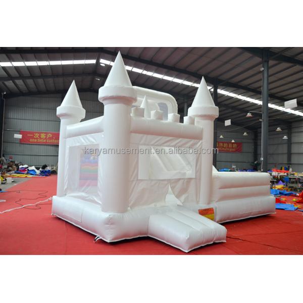 Customized Logo Acceptable Indoor Jumping Castle for Kids PVC White Inflatable Castle