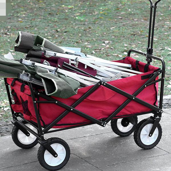 Стальная трубка 25 * 10 * 0,7 см портативная пляжная тележка для наружного сада