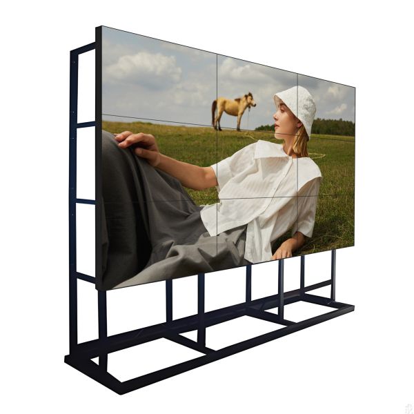 Ultra Thin 1.8mm Bezel Video Wall Displays 500cd/m² Ultra Brightness 55 Inch 4K UHD Commercial Advertising Screen
