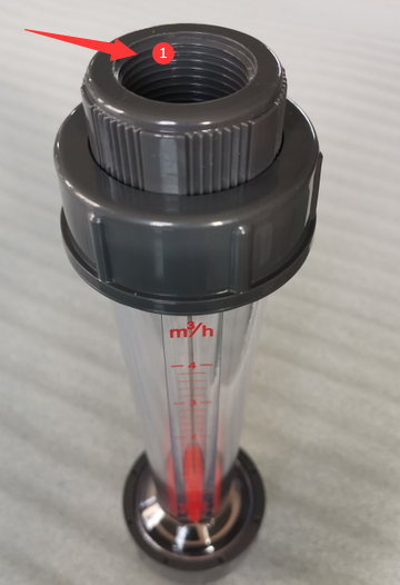 G1/2 Female or Glue Joint Connection Plastic Tube Flow Meter for Accurate Flow Control