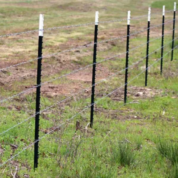 Studded 10ft Metal Fence Post 6Ft 6.5Ft 8Ft Metal Fence Stakes