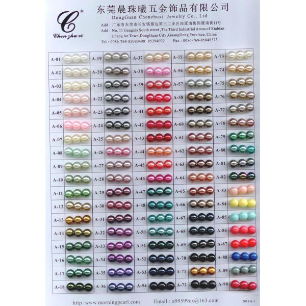 Round Shape Abs Plastic Pearl Bead Strings