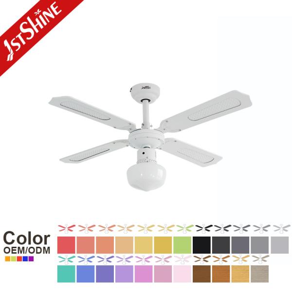 AC Moderno Ventilador de Tecto Tradicional Puxa Chain Switch 4 lâminas de MDF