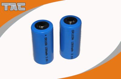Bateria da densidade de alta energia 3.0V CR123A 1300mAh Li-MnO2 com tempo de funcionamento longo