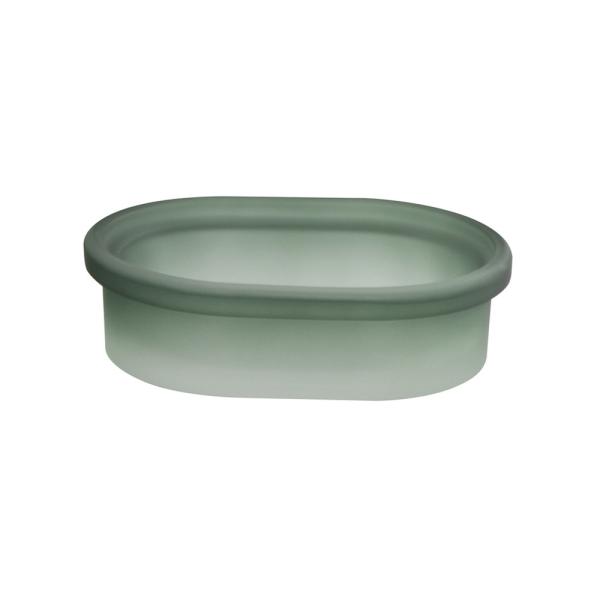 Green Glass Bathroom Accessories Set Acid Wash ABS Pump Head Bathroom Counter Tray