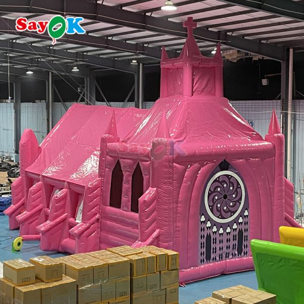 Customized Portable Inflatable Church Tent for Outdoor Wedding - Flame-Retardant & UV Resistant